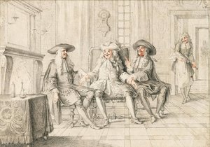 Illustration Of Act I, Scene Ix Of 'monsieur De Pourceaugnac' By Molière — Charles Antoine Coypel Iv, Rococo