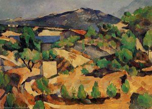Mountains Seen From L'estaque — Paul Cézanne, Post-impressionism