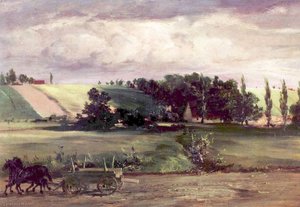 German Gewitter Am Tempelhofer Berg — Adolph Von Menzel
