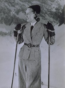 Woman In Ski Suit With Leather Belt — Studio Becker Und Maass