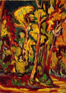 Autumn Trees — Ernst Ludwig Kirchner, German Expressionism