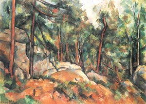 In The Forest — Paul Cézanne, Post-impressionism
