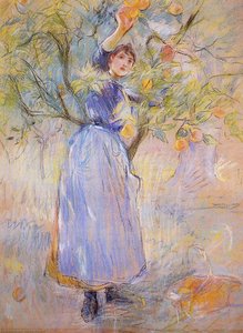 The Orange Picker — Berthe Morisot