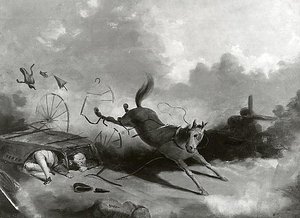 Overturned Carriage, (painting) — David Gilmour Blythe