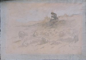 The Shepherdess Seated — Rosa Bonheur