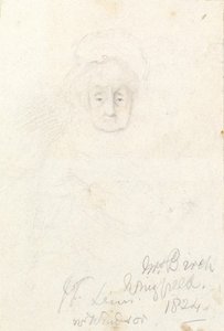 Portrait Sketch Of Mrs Birch — John Frederick Lewis