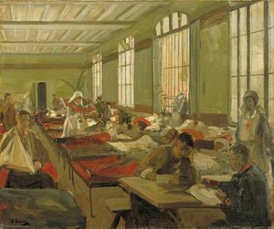 German Wounded, Le Havre — Sir John Lavery, Impressionism