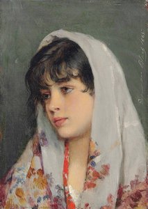 A Venetian Beauty — Eugen Von Blaas