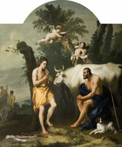 Argus Guarding Io Who Has Been Transformed Into A White Heifer — Jacopo Amigoni