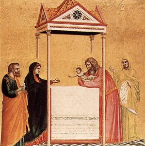 The Presentation Of The Infant Jesus In The Temple — Giotto Di Bondone, Proto Renaissance