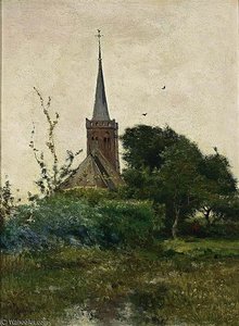 A View Of The Church In Noorden