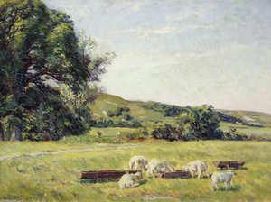Landscape Near Firle, Sussex — Duncan Grant