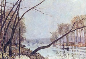 Bank, In The Autumn — Alfred Sisley