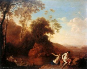 Diana with her nymphs discovers the pregnancy of Callisto.