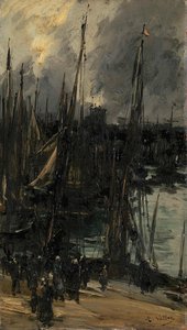 Harbour view in Dunkerque (or Dieppe?), Antoine Vollon, 1880 - 1900