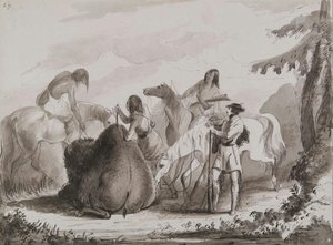 Taking The — Alfred Jacob Miller