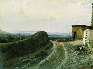 The Road From Montmartre In Paris — Ilya Yefimovich Repin