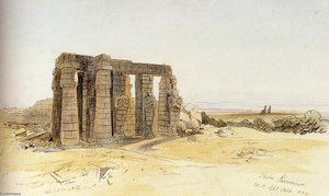 The Ramesseum, Thebes — Edward Lear