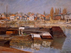 The Seine At Asnieres — Claude Monet