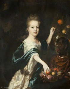 Lady And Attendant With Fruit — Gerard Soest