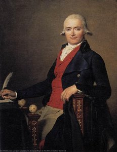 Gaspard Meyer Or The Man In The Red Waistcoat — Jacques-louis David