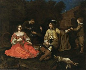 A Hunting Company Resting