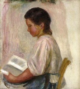 Young Girl Reading — Pierre-auguste Renoir, Impressionism