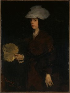 Lady With Fan — Frank Duveneck