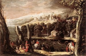 Stag Hunt — Niccolò Dell' Abbate, Renaissance