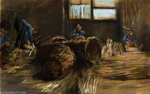 Korbflechter — Max Liebermann