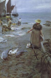 Fish Market In Saint Ives — Anders Leonard Zorn