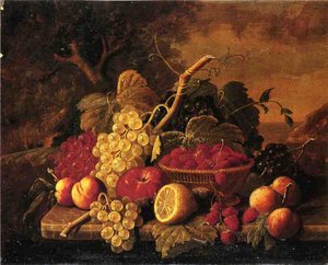 Still Life With Fruit (11) — Severin Roesen, Baroque