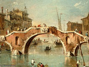 View On The Cannaregio Canal, Venice — Francesco Lazzaro Guardi