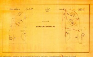 Drawings of the Duplex Telegraph Duplex Telegraph Drawing 1