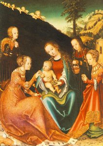 Mystic Marriage Of St Catherine — Lucas Cranach The Elder