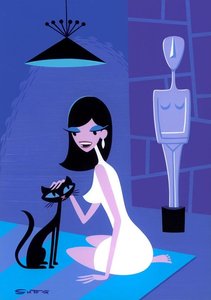 Woman With False Idol I — Josh Agle