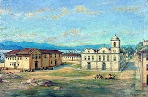 Português Matriz Colonial De Santos, 1868 — Benedito Calixto