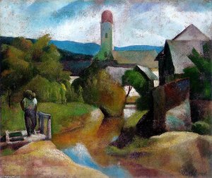View Of Nagybánya — Karoly Patko