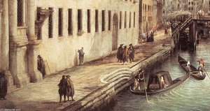 Rio Dei Mendicanti (detail) — Canaletto