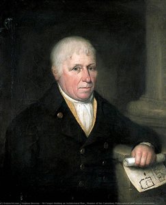 Mr Cooper Holding An Architectural Plan, Member Of The Canterbury Philosophical And Literary Institution — Stephen Hewson