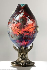 Vase À Motifs De Chardons (vers 1900) — Émile Gallé