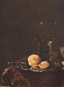 Still-life (detail) — Willem Kalf, Dutch Golden Age
