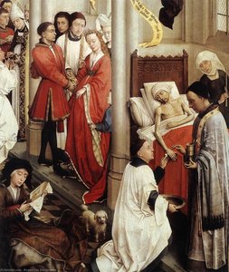 Seven Sacraments Altarpiece (detail) (10) — Rogier Van Der Weyden