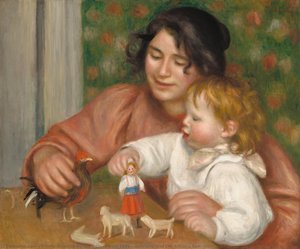 Child With Toys - Gabrielle And The Artist's Son, Jean — Pierre-auguste Renoir, Impressionism