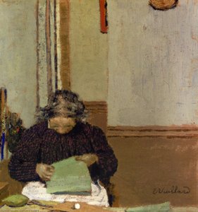 Madame Vuillard Cousant — Jean-édouard Vuillard