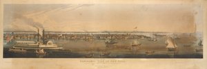 Panoramic View Of New York. (taken From North River.) — Robert Havell