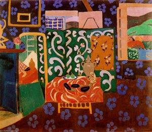 Intérieur aux aubergines Technique mixte sur toile Grenoble, musée des Beaux-Arts