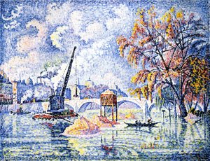Flood At The Pont Royal, Paris — Paul Signac