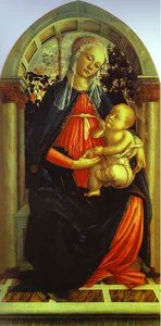 Madonna Of The Rosegarden — Sandro Botticelli, Early Renaissance