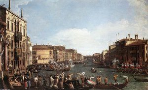 A Regatta On The Grand Canal — Canaletto, Rococo